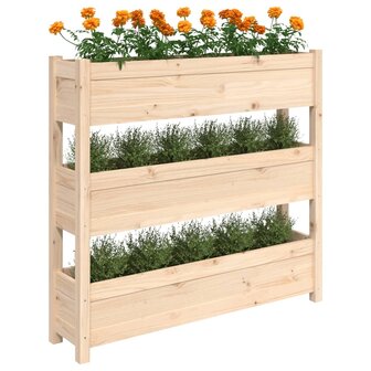 Plantenbak 112x25x104,5 cm massief grenenhout 4