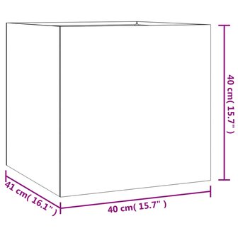 Plantenbak 40x41x40 cm cortenstaal 7