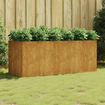 Plantenbak verhoogd 200x80x80 cm cortenstaal 1