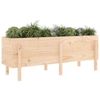 Plantenbak verhoogd 160x50x57 cm massief grenenhout 3