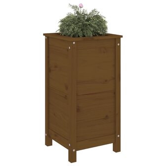 Plantenbak 40x40x78 cm massief grenenhout honingbruin 3