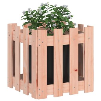 Plantenbak met hekontwerp 40x40x40 cm massief douglashout 3