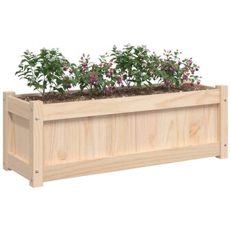 Plantenbak 90x31x31 cm massief grenenhout 4