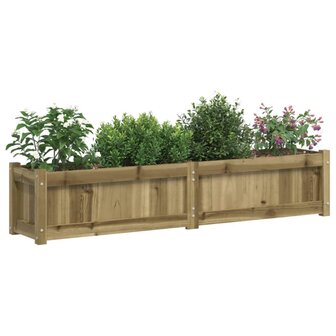 Plantenbak 150x31x31 cm ge&iuml;mpregneerd grenenhout 4