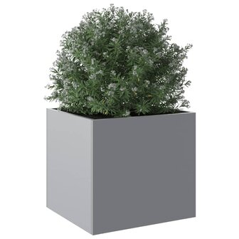 Plantenbak 32x30x29 cm gegalvaniseerd staal zilverkleurig 4