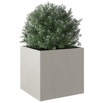 Plantenbak 49x47x46 cm roestvrij staal zilverkleurig 4