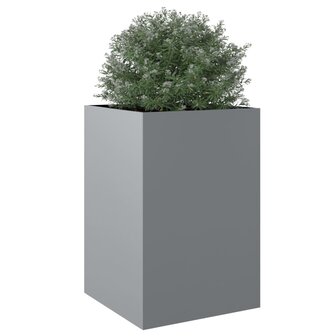 Plantenbak 52x48x75 cm gegalvaniseerd staal zilverkleurig 4