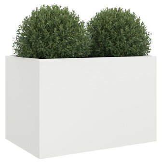 Plantenbak 62x47x46 cm koudgewalst staal wit 4