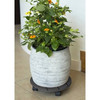 Nature Plantentrolley rond &Oslash;30 cm antracietkleurig 3