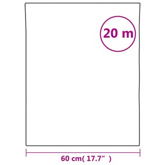 Raamfolie mat 60x2000 cm PVC transparant 9