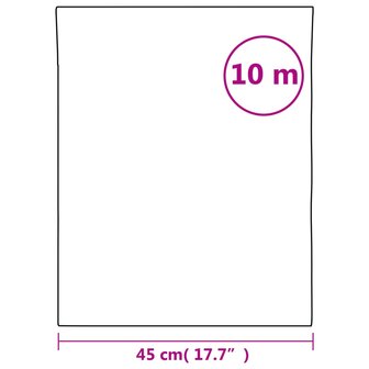 Raamfolie mat 45x1000 cm PVC wit 9