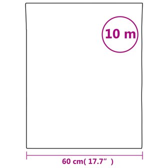 Raamfolie mat 60x1000 cm PVC wit 9