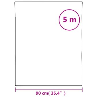 Raamfolie mat 90x500 cm PVC wit 9