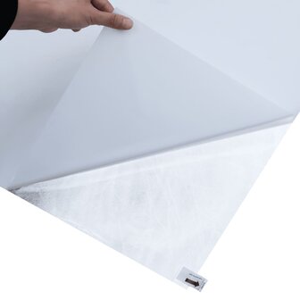 Raamfolie statisch mat transparant wit 90x500 cm PVC 6