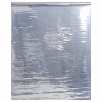 Zonnefolie statisch reflecterend 90x1000 cm PVC zilverkleurig 1