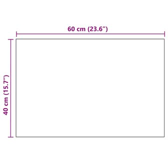 Wandspiegel rechthoekig 60x40 cm glas 8