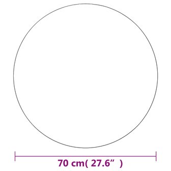 Wandspiegel rond 70 cm glas 7