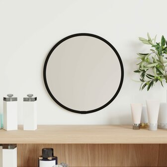 Wandspiegel rond &Oslash;20 cm zwart 1