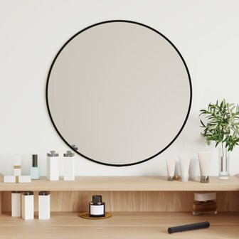 Wandspiegel rond &Oslash;50 cm zwart 1