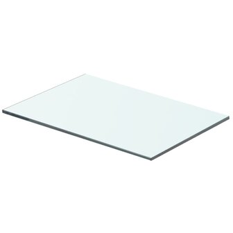 Wandschap transparant 40x20 cm glas 1