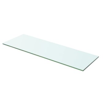 Wandschap transparant 60x15 cm glas 1