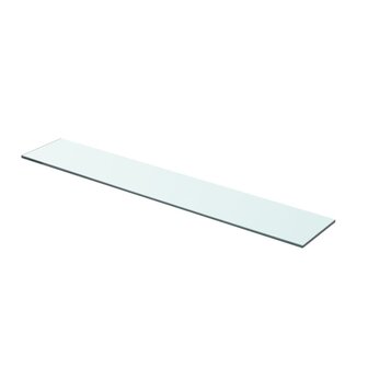 Wandschap transparant 70x12 cm glas 1