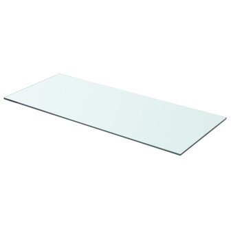 Wandschap transparant 70x30 cm glas 1