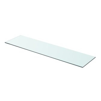 Wandschap transparant 80x20 cm glas 1