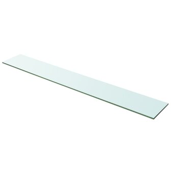 Wandschap transparant 100x15 cm glas 1