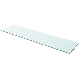 Wandschap transparant 100x25 cm glas 1