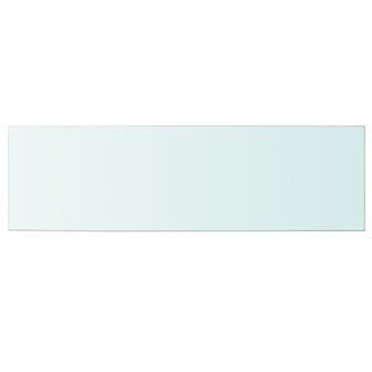 Wandschap transparant 100x30 cm glas 2