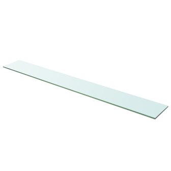 Wandschap transparant 110x15 cm glas 1