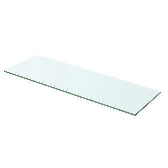 Schappen 2 st 60x15 cm glas transparant 2