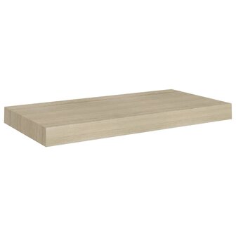 Wandschappen zwevend 2 st 50x23x3,8 cm MDF eikenkleurig 3