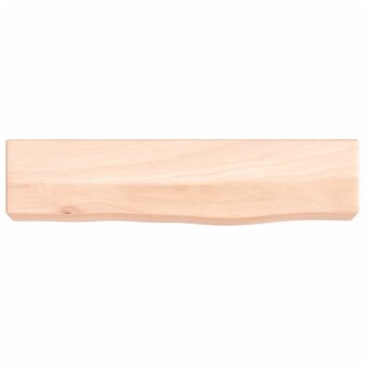 Wandschap 40x10x6 cm onbehandeld massief eikenhout 4