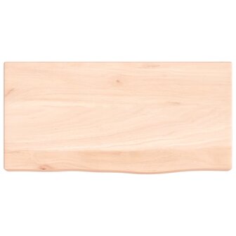 Wandschap 40x20x4 cm onbehandeld massief eikenhout 4