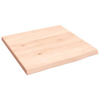 Wandschap 40x40x2 cm onbehandeld massief eikenhout 2