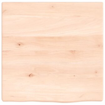 Wandschap 40x40x2 cm onbehandeld massief eikenhout 4