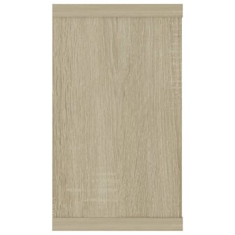 Wandschappen kubus 2 st 80x15x26,5 cm bewerkt hout sonoma eiken 8