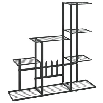 Bloemenstandaard 94,5x25x88 cm metaal zwart 2