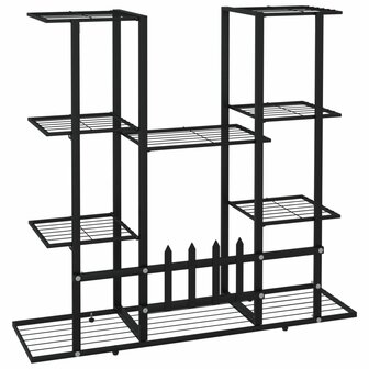 Bloemenstandaard 94,5x25x89 cm ijzer zwart 5