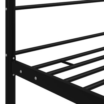 Hemelbedframe metaal zwart 90x200 cm 5