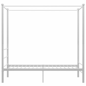 Hemelbedframe metaal wit 90x200 cm 3