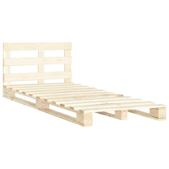 Bedframe pallet massief grenenhout 120x200 cm 2