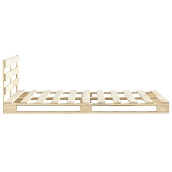 Bedframe pallet massief grenenhout 120x200 cm 4