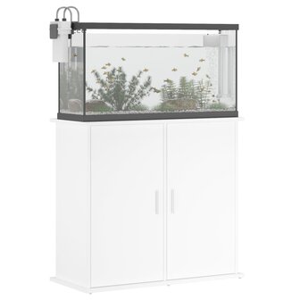 Aquariumstandaard 81x36x73 cm bewerkt hout wit 4