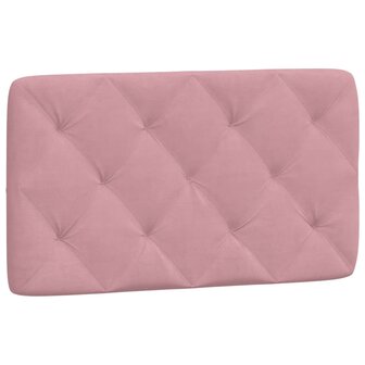 Hoofdbordkussen 80 cm fluweel roze 2