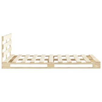 Bedframe pallet massief grenenhout 140x200 cm 4