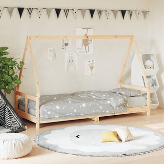 Kinderbedframe 80x200 cm massief grenenhout 1