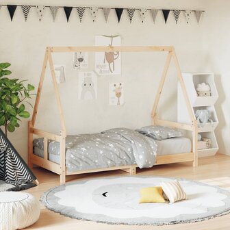 Kinderbedframe 80x160 cm massief grenenhout 1